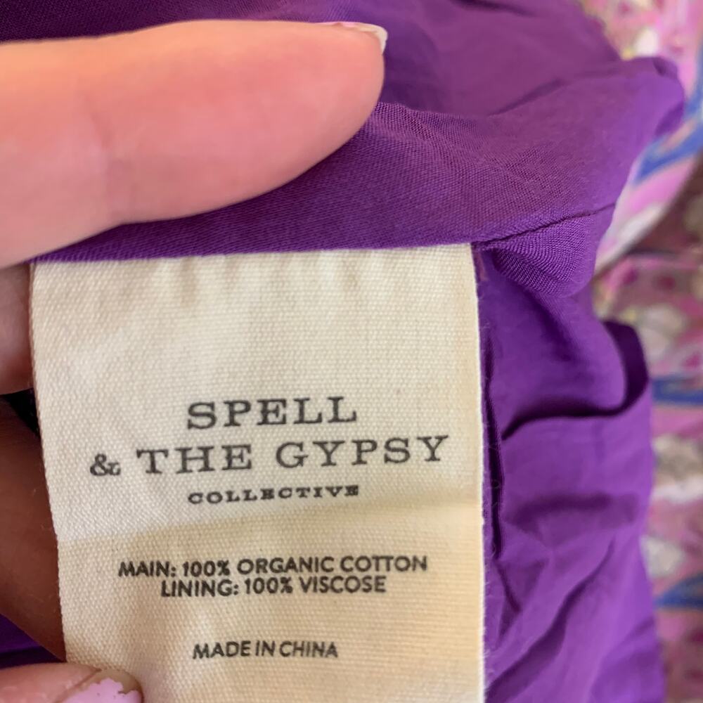 Spell & the Gypsy Collective Bianca Boho Maxi Lavender Wisteria Dress - Picture 12 of 15